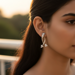 将图像加载到图库查看器中, 925 Silver Cubic Zirconia Earrings for Women | Gift Jewelry