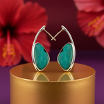 Load image into Gallery viewer, 925 Silver Turquoise Earrings for Women | Statement Jewelry
