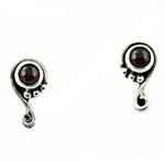 将图像加载到图库查看器中, 925 Silver Garnet Stud Earrings for Women | Dainty Jewelry
