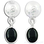 将图像加载到图库查看器中, 925 Silver Onyx Drop Earrings for Women | Daily Wear