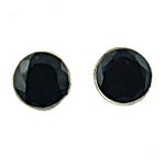 将图像加载到图库查看器中, Silver Black Onyx Stud Earrings for Women | Daily Wear Jewelry