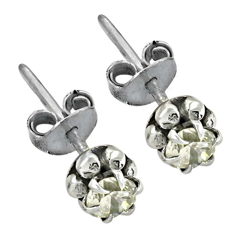 Beautiful Cubic Zirconia Silver Earrings Jewelry, 925 Sterling Silver Jewelry