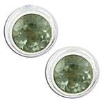 将图像加载到图库查看器中, 925 Silver Green Gemstone Stud Earrings | Women's Jewelry