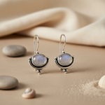 将图像加载到图库查看器中, 925 Silver Moonstone Earrings for Women | Daily Wear Jewelry