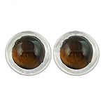 将图像加载到图库查看器中, Tiger Eye Stud Earrings | Gemstone Jewelry for Women