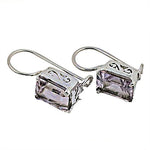 将图像加载到图库查看器中, 925 Silver Amethyst Drop Earrings for Women | Daily Wear Gift