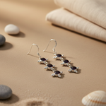 Load image into Gallery viewer, 925 Silver Garnet Drop Earrings for Women | Gemstone Jewelry
