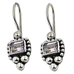 将图像加载到图库查看器中, 925 Silver Amethyst Earrings for Women | Dangle Earrings Gift