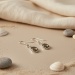 Load image into Gallery viewer, 925 Silver Smoky Quartz Earrings for Women | Dangle Jewelry
