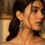将图像加载到图库查看器中, 925 Silver Amethyst Drop Earrings for Women | Dangle Earrings
