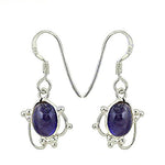将图像加载到图库查看器中, 925 Sterling Silver Purple Gemstone Earrings for Women
