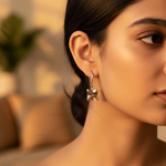 将图像加载到图库查看器中, Silver Princess Cut Topaz Drop Earrings for Women | Gift