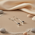 Load image into Gallery viewer, 925 Silver Garnet Drop Earrings for Women | Dangle Earrings