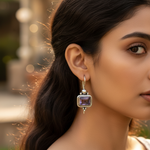 将图像加载到图库查看器中, 925 Silver Amethyst Earrings for Women | Gemstone Jewelry