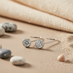 将图像加载到图库查看器中, Silver Dangle Drop Earrings with Clear CZ | Women's Jewelry Gift