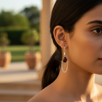 将图像加载到图库查看器中, 925 Silver Teardrop Gemstone Earrings for Women | Gift