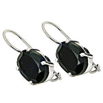 Load image into Gallery viewer, Black Onyx Silver Drop Earrings | Gemstone Jewelry for Women