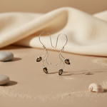 Load image into Gallery viewer, 925 Silver Smoky Quartz Earrings for Women | Leaf Design