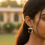 Load image into Gallery viewer, 925 Silver Onyx Drop Earrings for Women | Daily Wear Jewelry