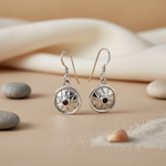 将图像加载到图库查看器中, 925 Silver Garnet Earrings for Women | Dangle Earrings