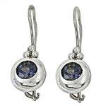 将图像加载到图库查看器中, 925 Silver Blue Gemstone Earrings for Women | Daily Wear