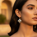 将图像加载到图库查看器中, 925 Silver Lemon Quartz Earrings for Women | Dangle Earrings