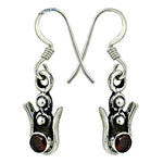 将图像加载到图库查看器中, 925 Sterling Silver Garnet Earrings | Women's Jewelry Gift
