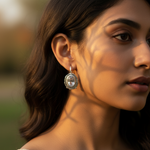 将图像加载到图库查看器中, 925 Silver Leverback Earrings with Oval Gemstone | Women's Jewelry