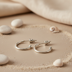 将图像加载到图库查看器中, Silver Hoop Earrings for Women | Daily Wear Jewelry