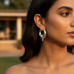 将图像加载到图库查看器中, 925 Silver Hoop Earrings for Women | Daily Wear Jewelry