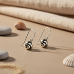 将图像加载到图库查看器中, 925 Sterling Silver Knot Earrings for Women | Dainty Jewelry