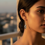 将图像加载到图库查看器中, Sterling Silver Crescent Moon Earrings for Women | Celestial Jewelry