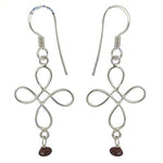 将图像加载到图库查看器中, 925 Silver Cross Drop Earrings for Women | Dangle Earrings