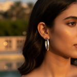 将图像加载到图库查看器中, 925 Sterling Silver Hoop Earrings for Women | Daily Wear