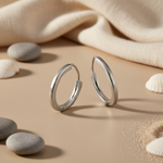 将图像加载到图库查看器中, 925 Sterling Silver Hoop Earrings for Women | Daily Wear