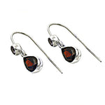 将图像加载到图库查看器中, 925 Silver Garnet Teardrop Earrings for Women | Gemstone Jewelry