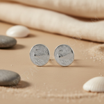 将图像加载到图库查看器中, Silver Textured Stud Earrings | Women's Jewelry | Daily Wear