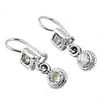 Load image into Gallery viewer, 925 Silver White Topaz Drop Earrings for Women | Dangle Jewelry