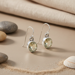 将图像加载到图库查看器中, 925 Silver Citrine Drop Earrings for Women | Gemstone Jewelry
