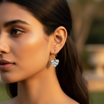 将图像加载到图库查看器中, 925 Silver Cubic Zirconia Heart Earrings for Women | Gift