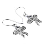 将图像加载到图库查看器中, Silver Bowknot Earrings with CZ Stones | Women's Jewelry Gift