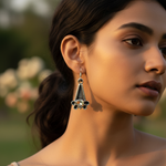 Load image into Gallery viewer, 925 Silver Green Amethyst Earrings for Women | Dangle Jewelry