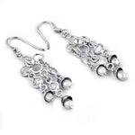 Load image into Gallery viewer, 925 Sterling Silver Dangle Earrings with Pearls | For Women