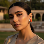 Load image into Gallery viewer, Silver Orange Coral Earrings for Women | Fashion Jewelry