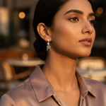 Load image into Gallery viewer, 925 Silver Letter 'M' Stud Earrings | Women's Jewelry Gift