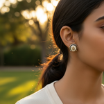 将图像加载到图库查看器中, 925 Silver Stud Earrings with White Gemstone | For Women