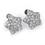 Load image into Gallery viewer, Silver Cubic Zirconia Star Stud Earrings for Women | Gift