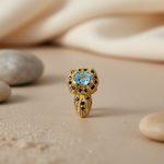 将图像加载到图库查看器中, gold plating Blue Topaz Sapphire Earrings for Women | Fine Jewelry