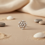Load image into Gallery viewer, Silver Diamond Cluster Stud Earrings for Women | Gift Jewelry