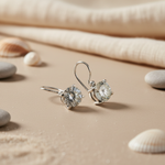 将图像加载到图库查看器中, Silver Cubic Zirconia Leverback Earrings for Women | Gift